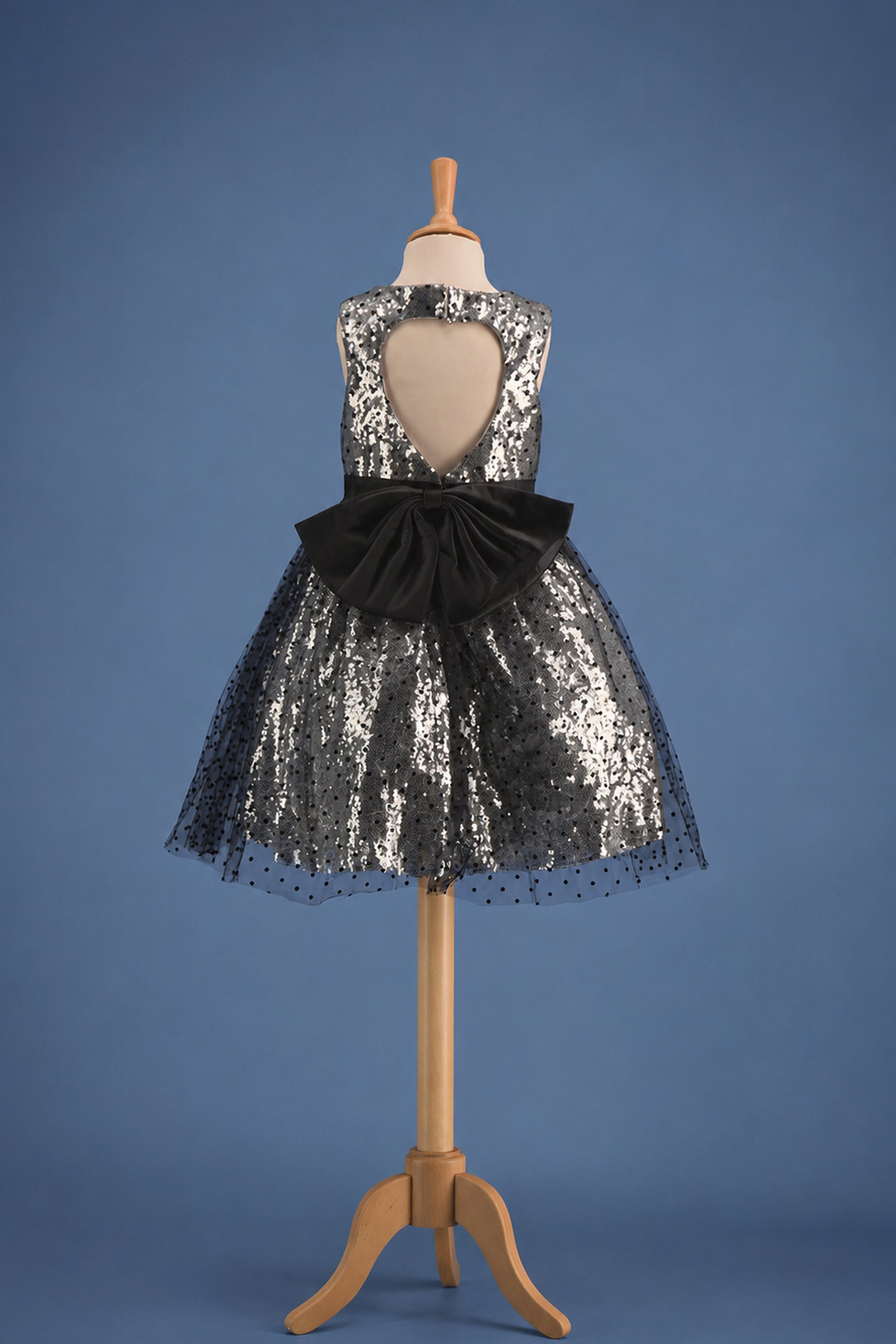 Robe Céleste, le dos en cœur