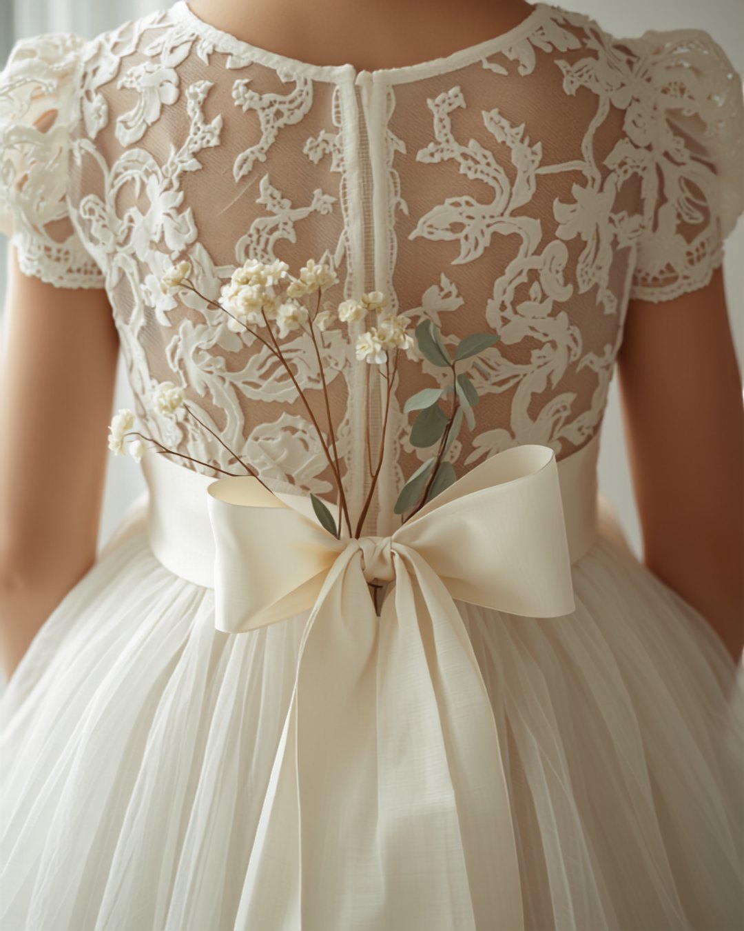 Détail de dentelle, atelier Emma Rose